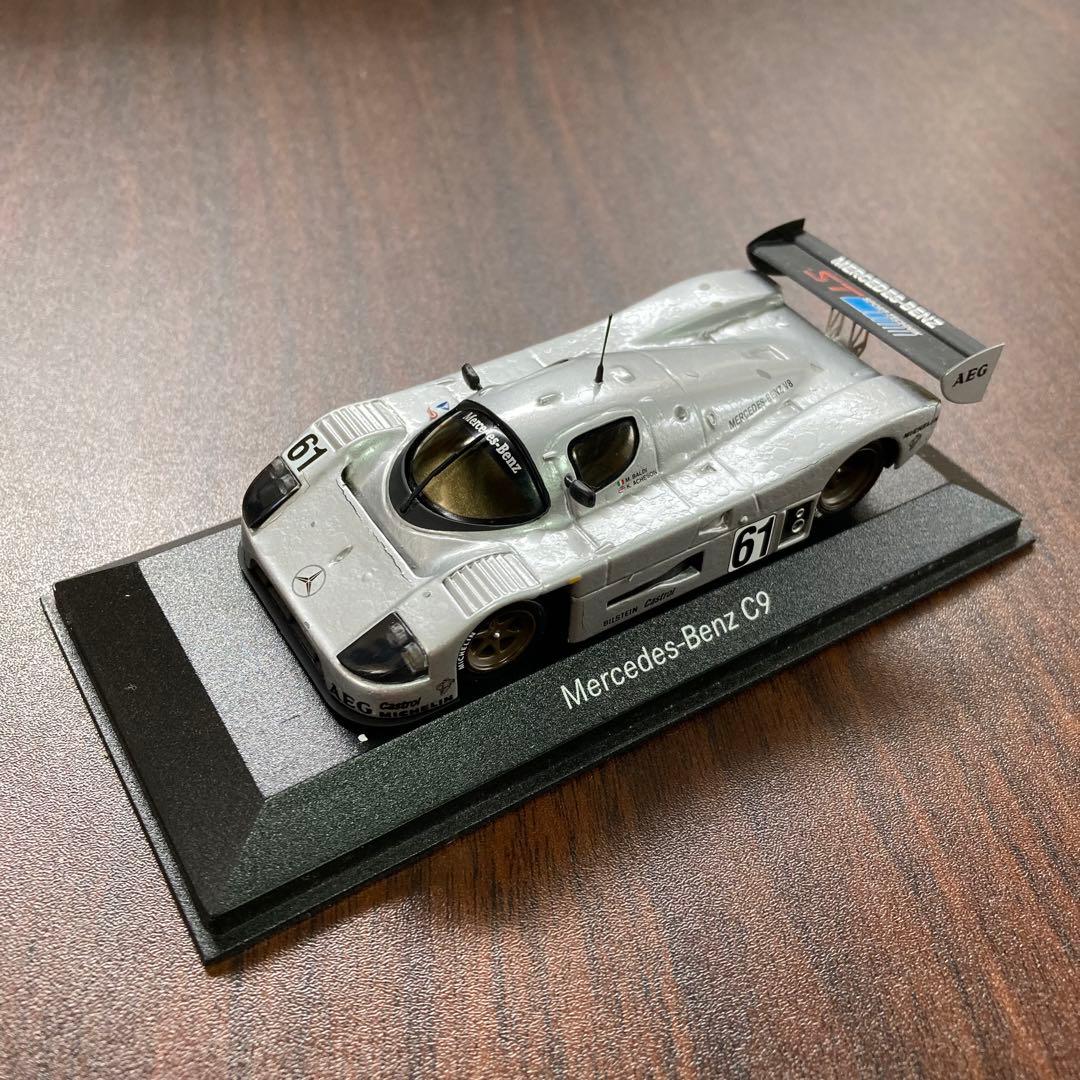 希少価値 ミニカー ザウバーメルセデスC9 NO61号車 1/43 ケースヒビ