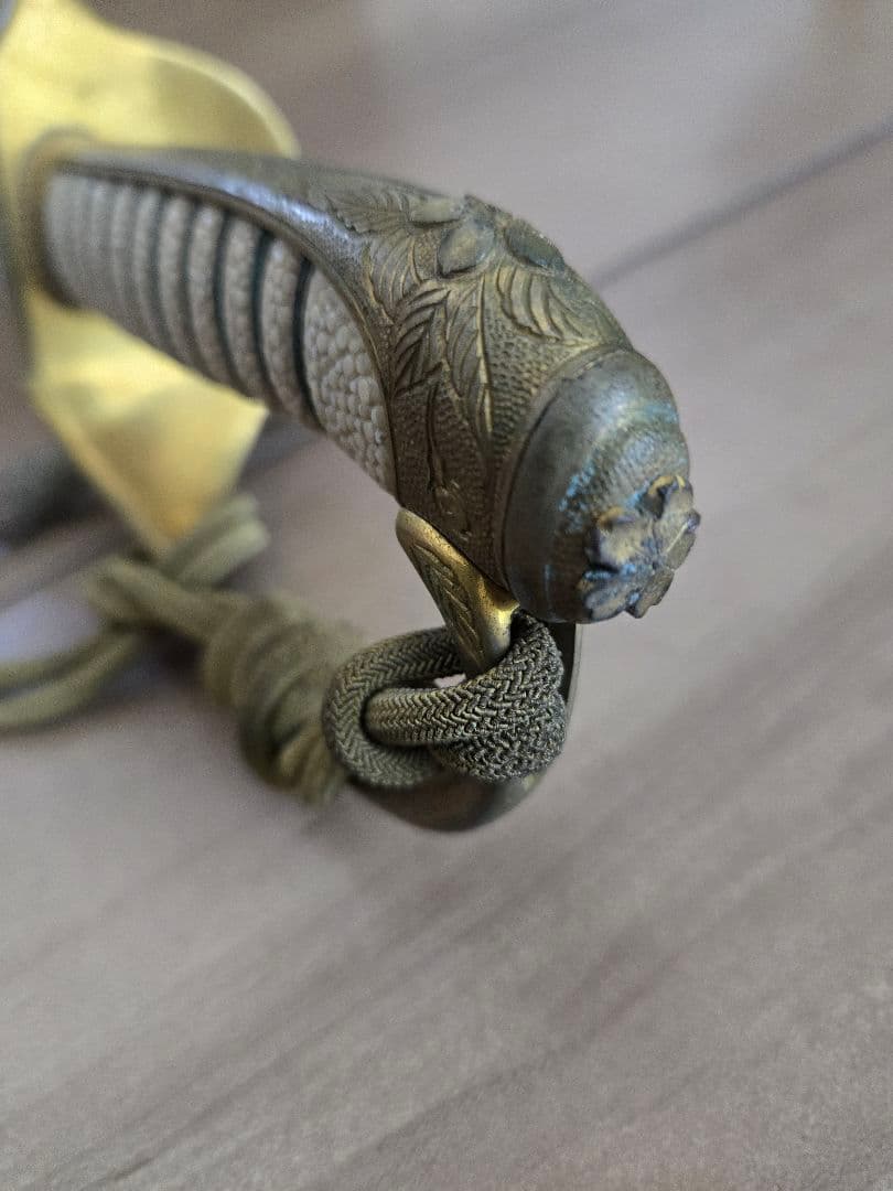 実物　日本海軍　士官用儀礼長剣(模造刀身)　刀緒付き