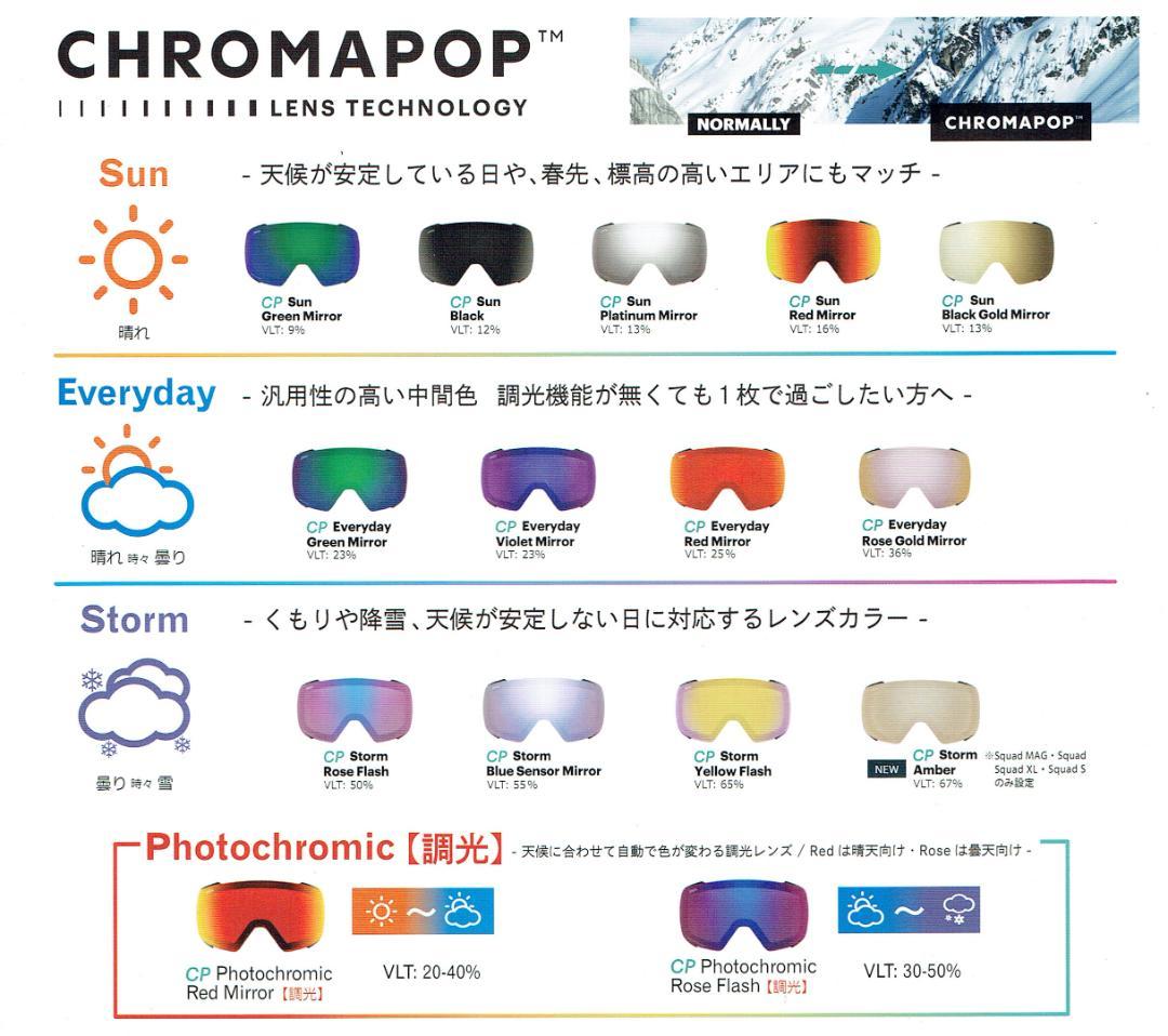 SMITH SQUAD MAG イエローフラッシュ スペアレンズ【国内正規品】