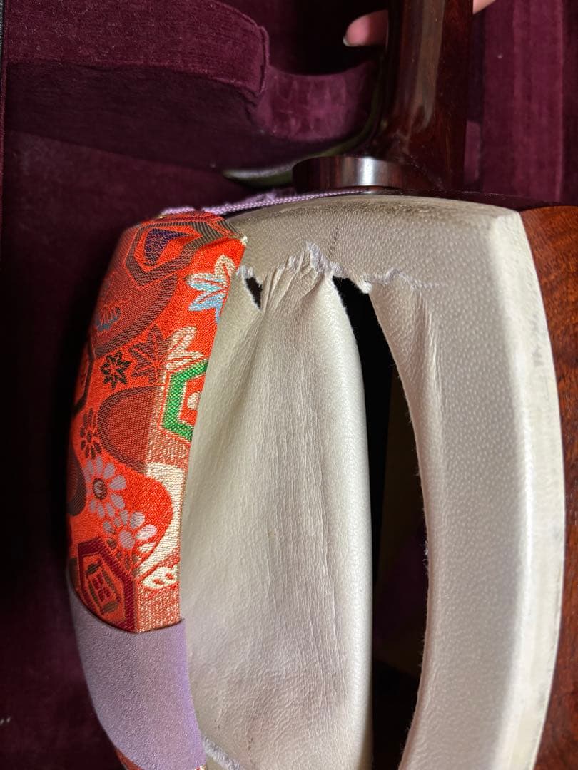 三味線 本体 青色 木製 3弦 ケース付き ×2