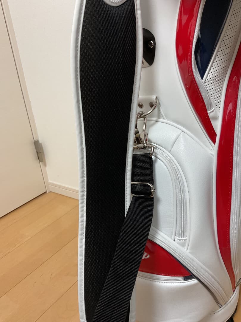 キャロウェイ　Callaway キャディバッグ　白赤青　中古品