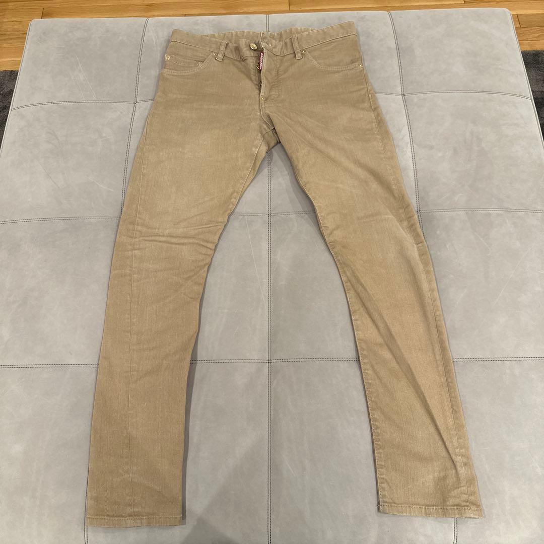 DSQUARED2 ベージュ スリムフィット デニム