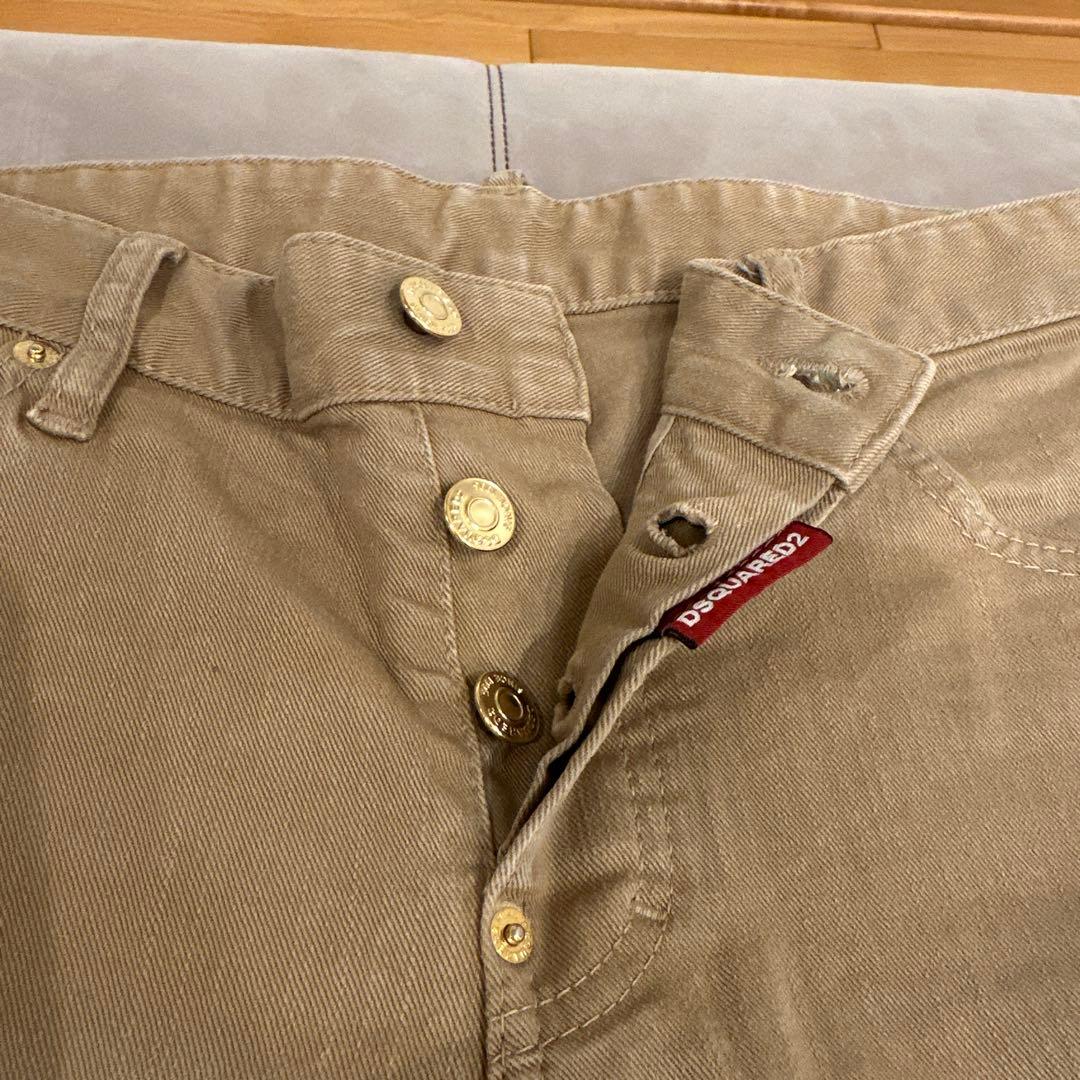 DSQUARED2 ベージュ スリムフィット デニム