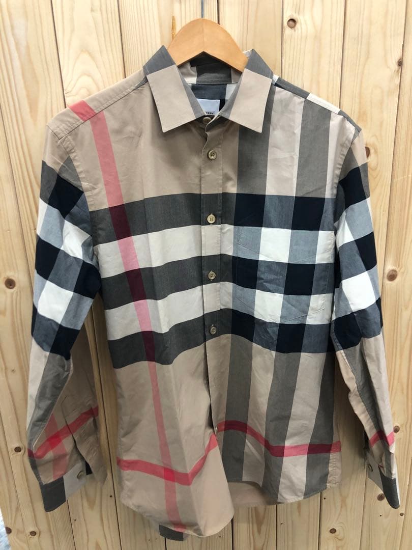 knmen126-0736 Burberry メガノバチェックシャツ