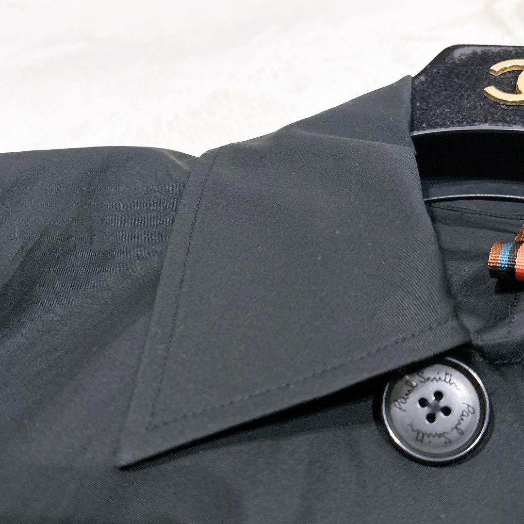 未使用級美品✨　ポールスミス　ステンカラーコート　ブラック　黒　現行　M