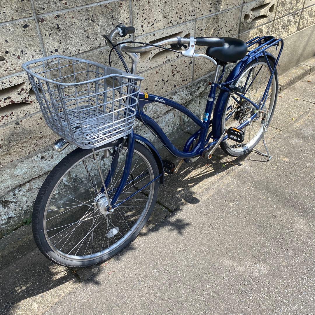 東京都東村山市内(直接取引限定) シティサイクル 26インチ ネイビー