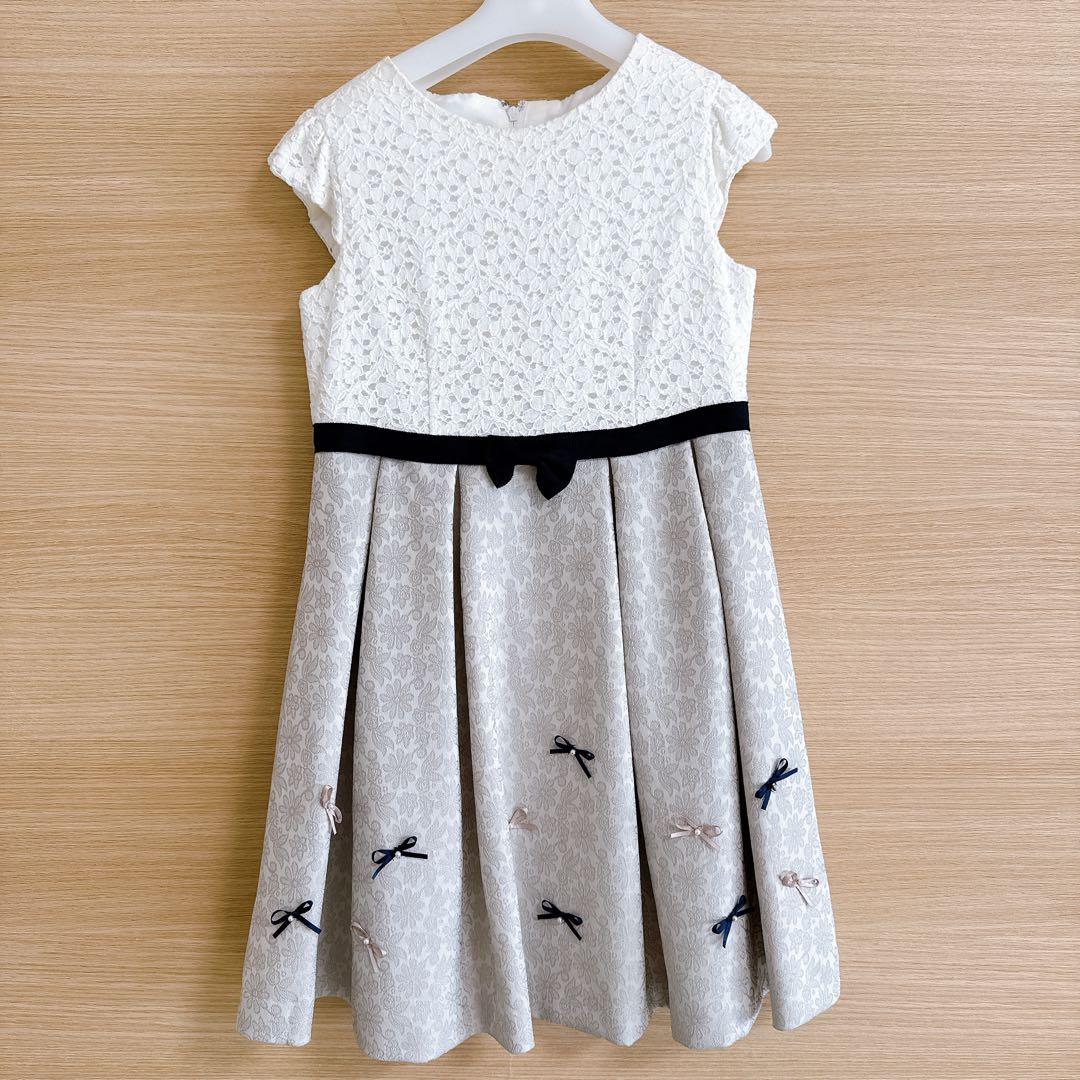 プティマイン フォーマルドレス 130cm 靴20.0cm 入学式 卒園式