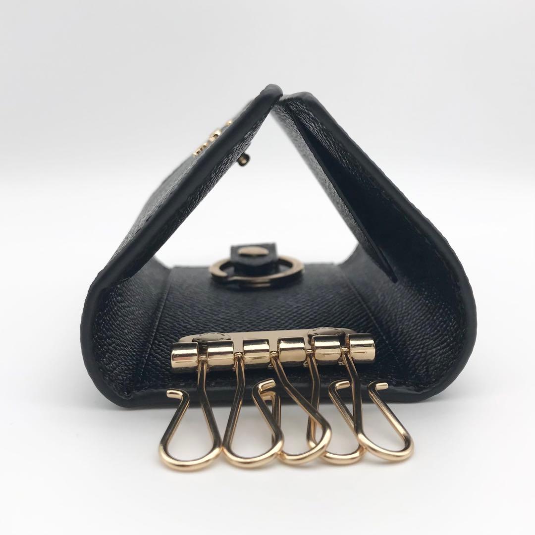 COACH 大人気！！ ファイブリング キーケース ブラック キーリング 新品