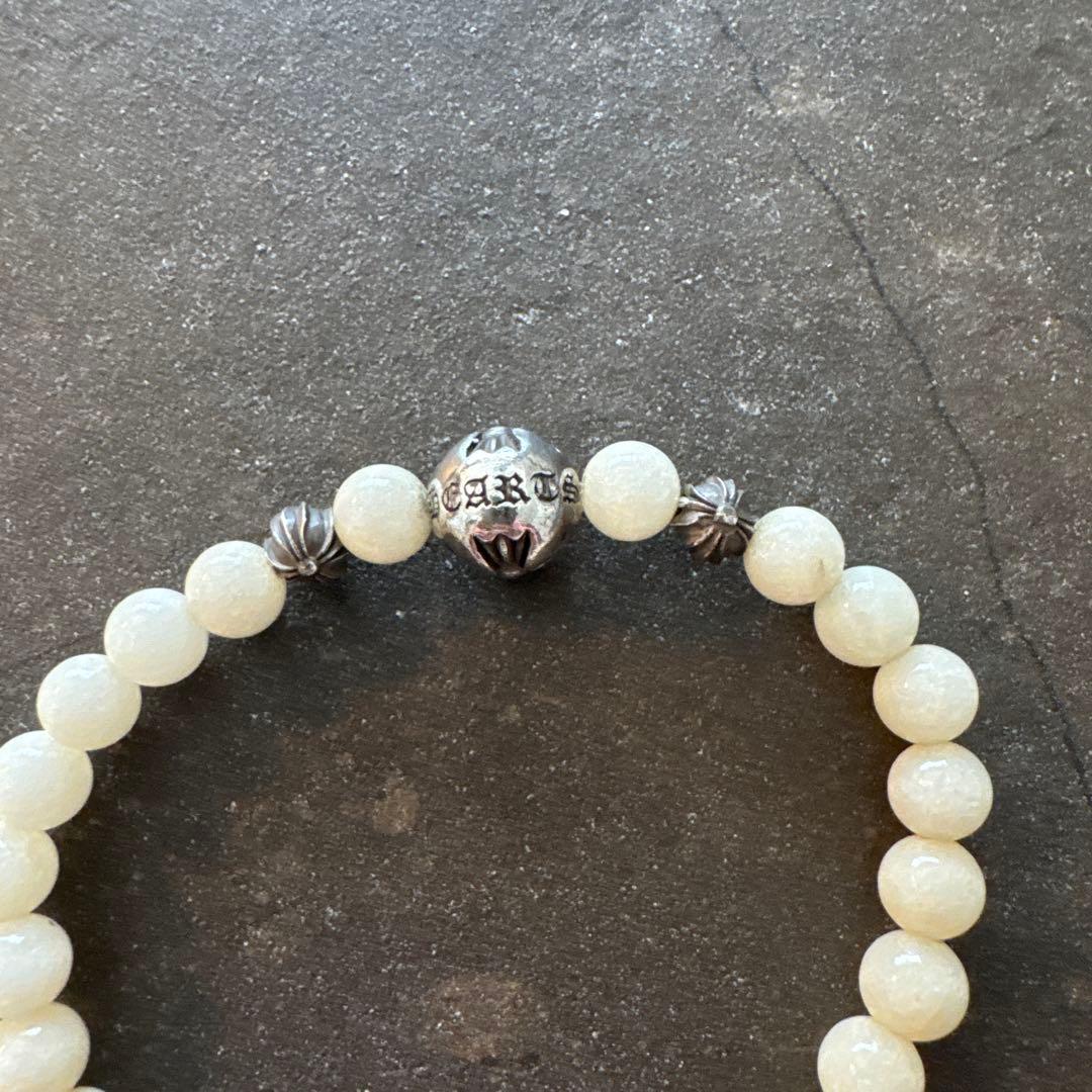 クロムハーツ！Chrome Hearts！数珠！レア！ホワイトオニキス