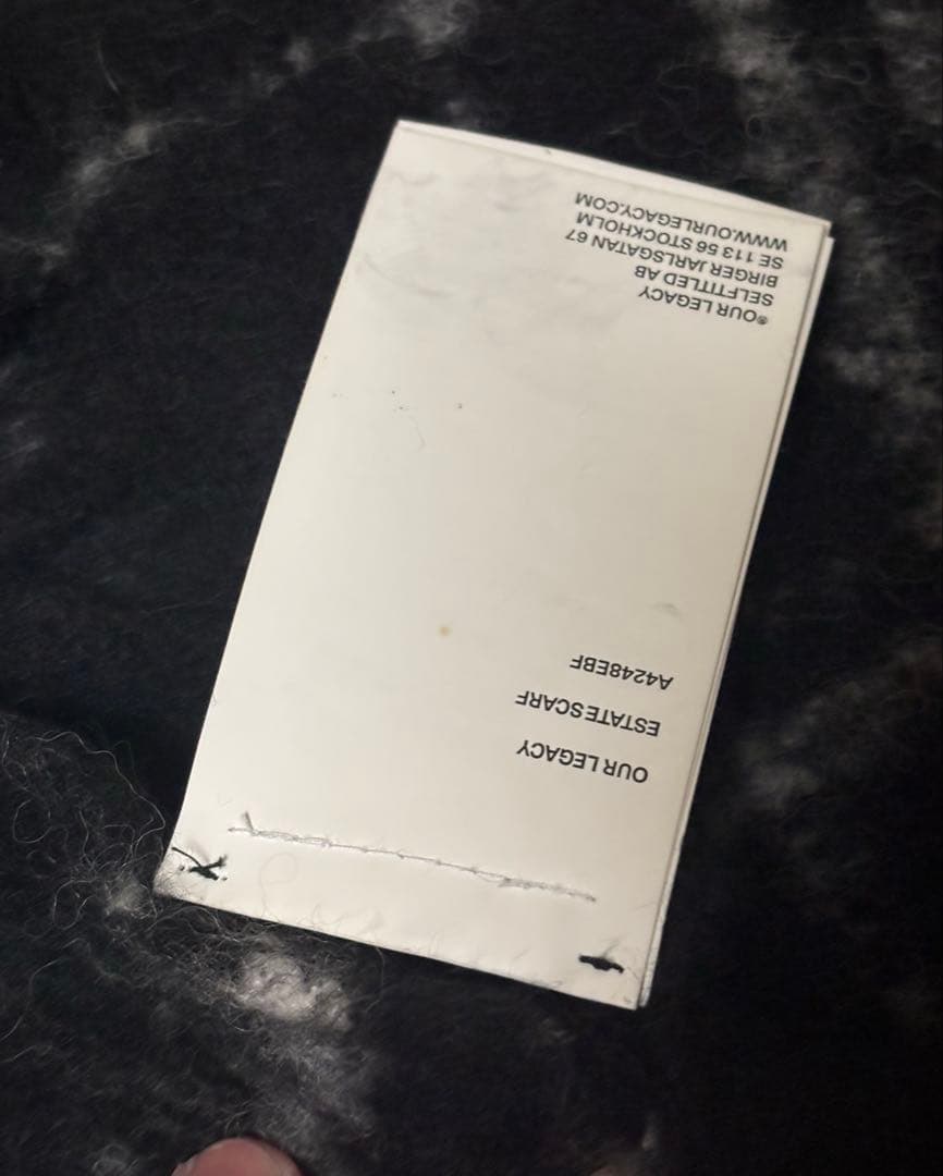 OUR LEGACY マフラー ESTATE SCARF