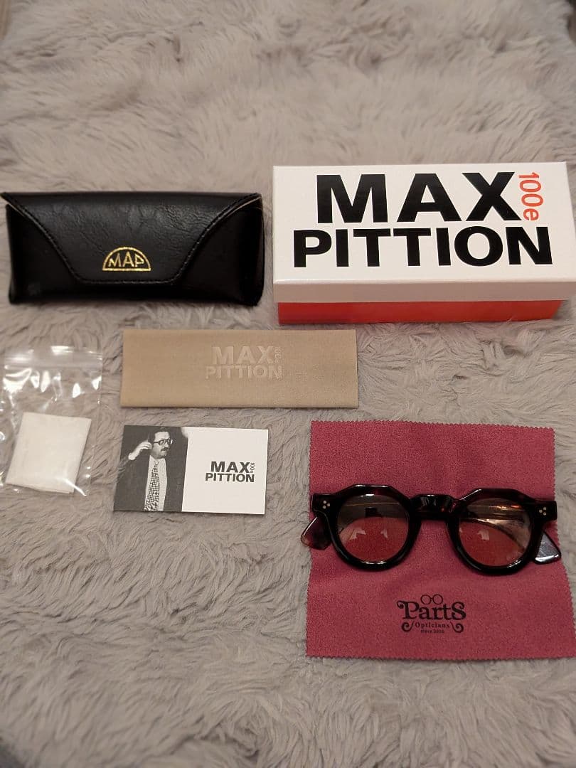 総額8万。MAX PITTION ラウンドサングラス　カラーレンズ。度無し。