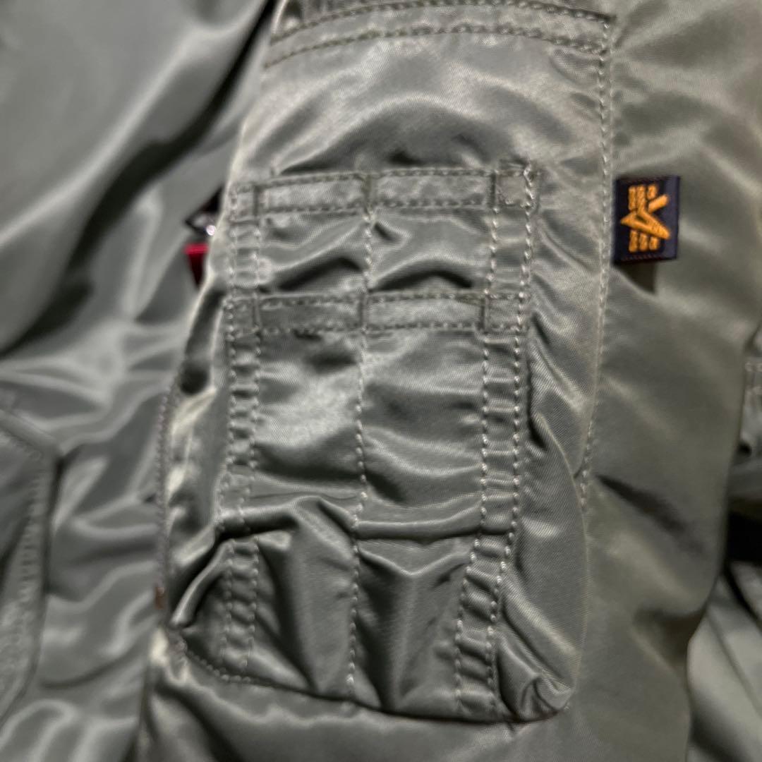 アルファインダストリーズ MA-1 フライトジャケット グリーン　オレンジ　限定