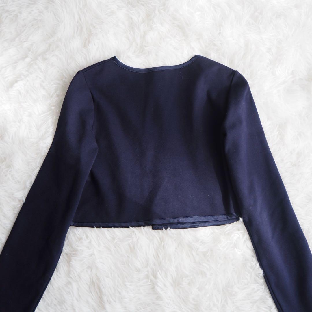 美品♡‪グリーンレーベルリラクシング フォーマル ボレロ ドット ワンピース