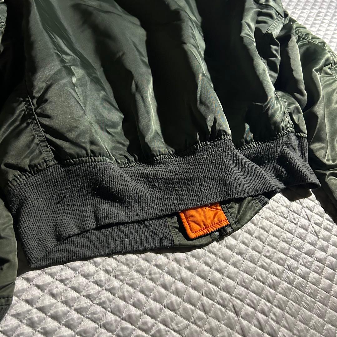 80s ALPHA USA製 民間品 3本線 MA-1 USAF 民生 - メルカリ