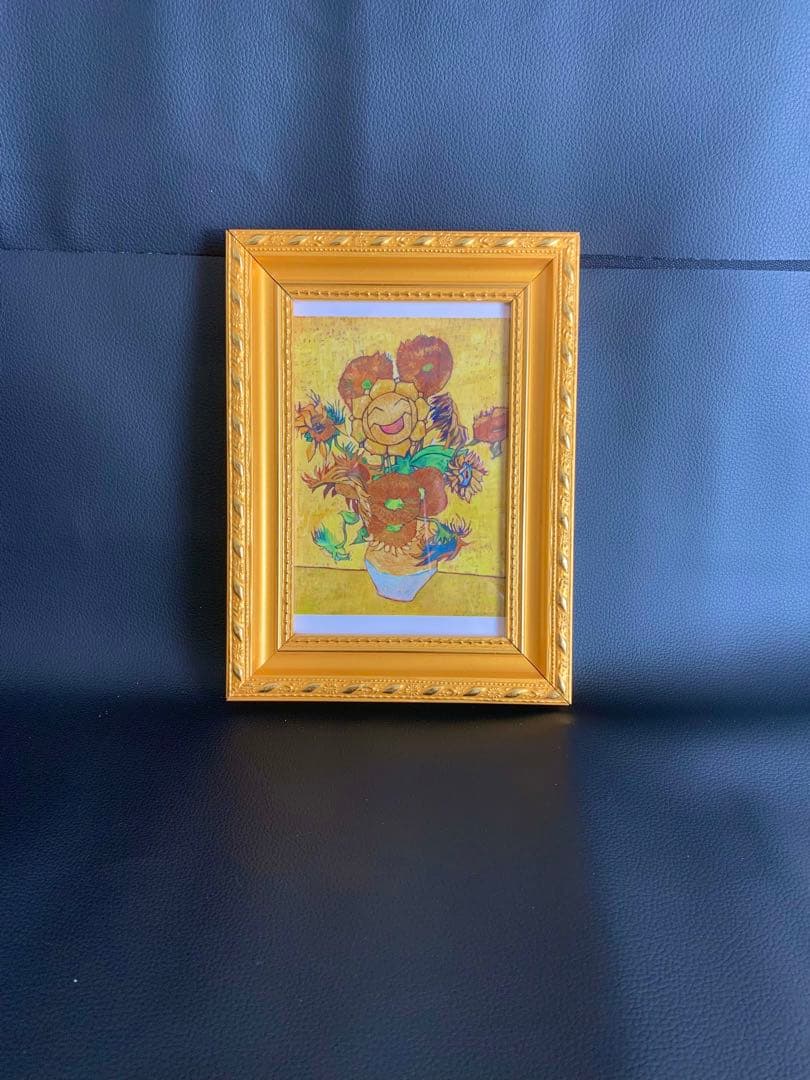 ゴッホxポケモンコラボ限定商品アートプリント、はがき正規品金枠額縁