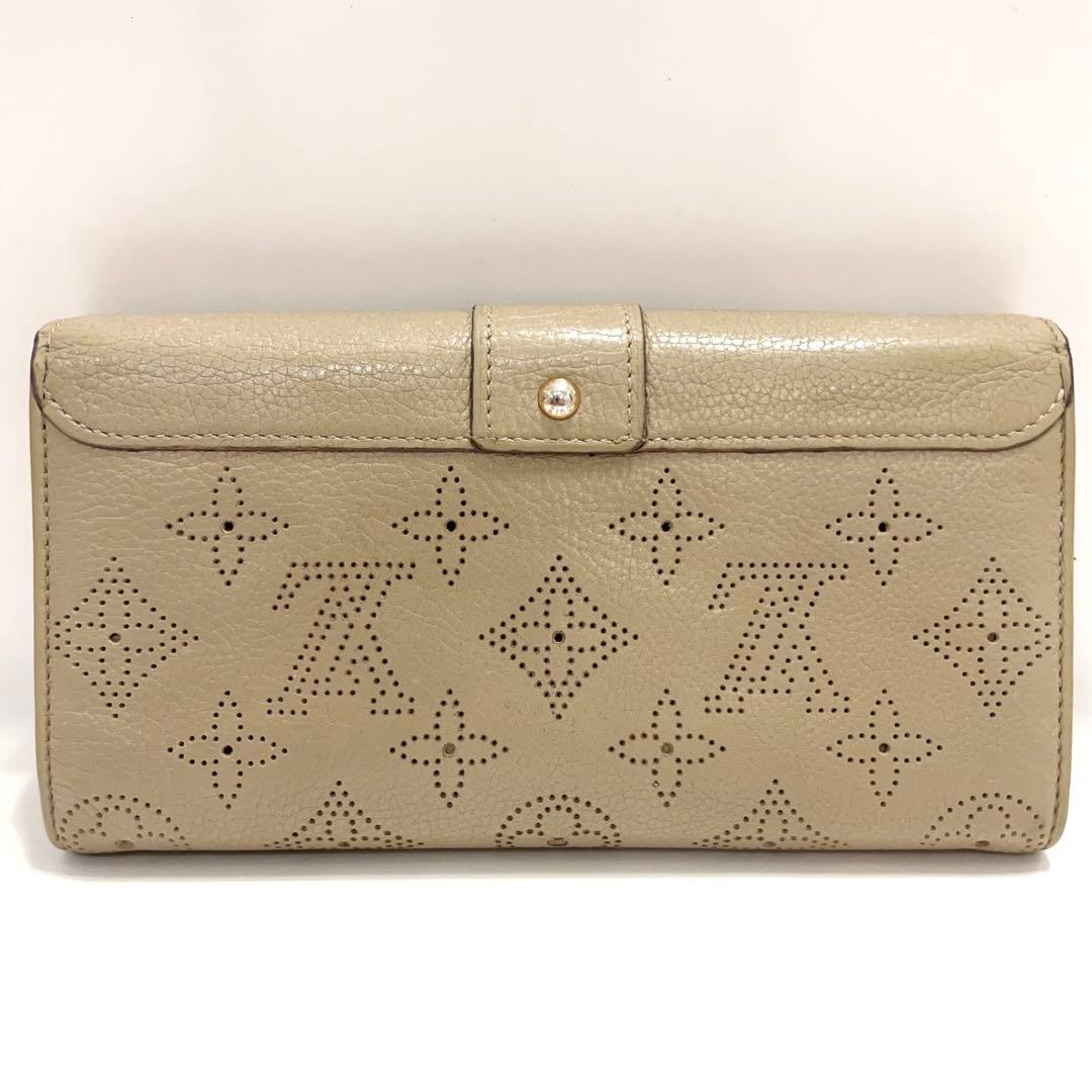 ルイヴィトン マヒナ ポルトフォイユ イリス 長財布 ベージュ M58088