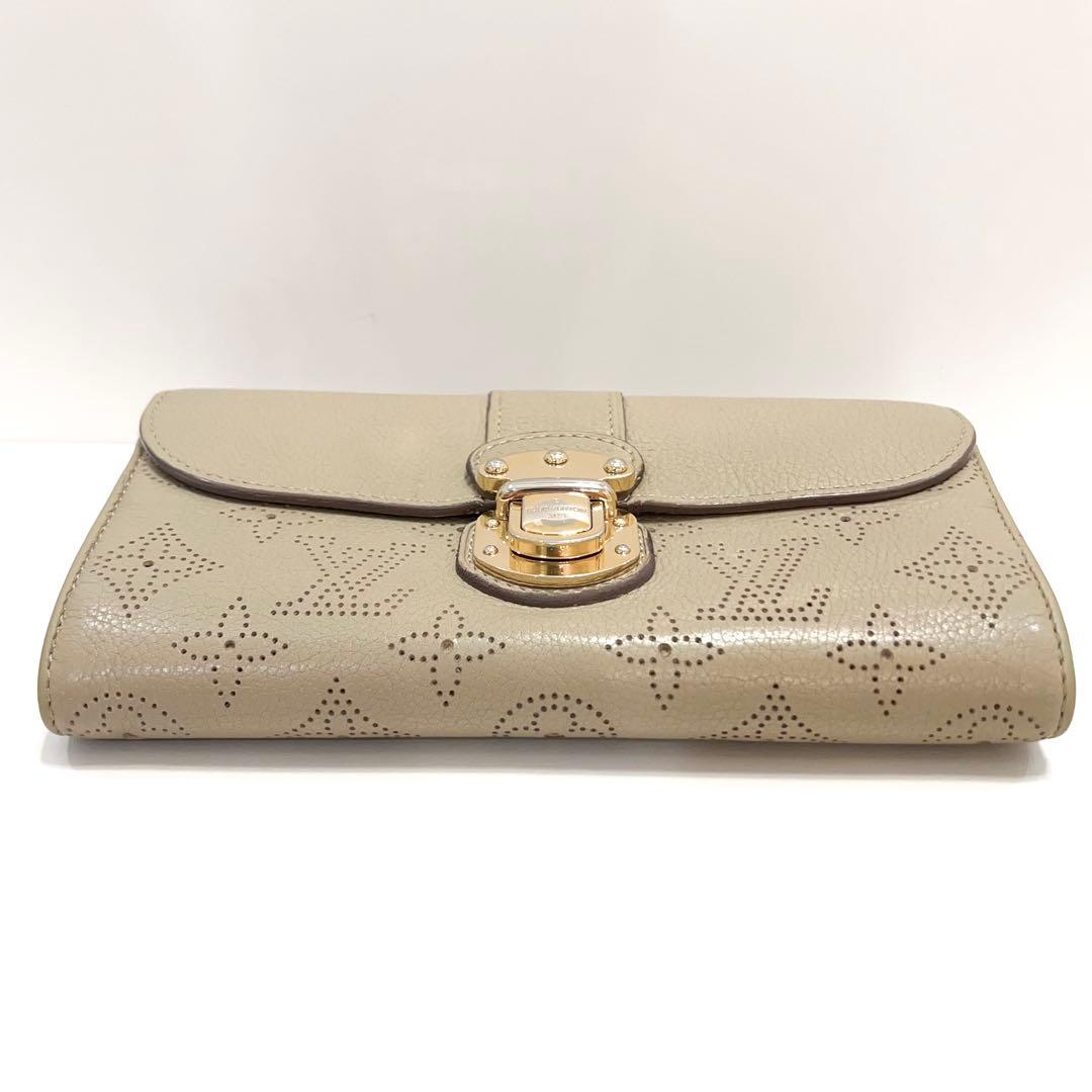 ルイヴィトン マヒナ ポルトフォイユ イリス 長財布 ベージュ M58088