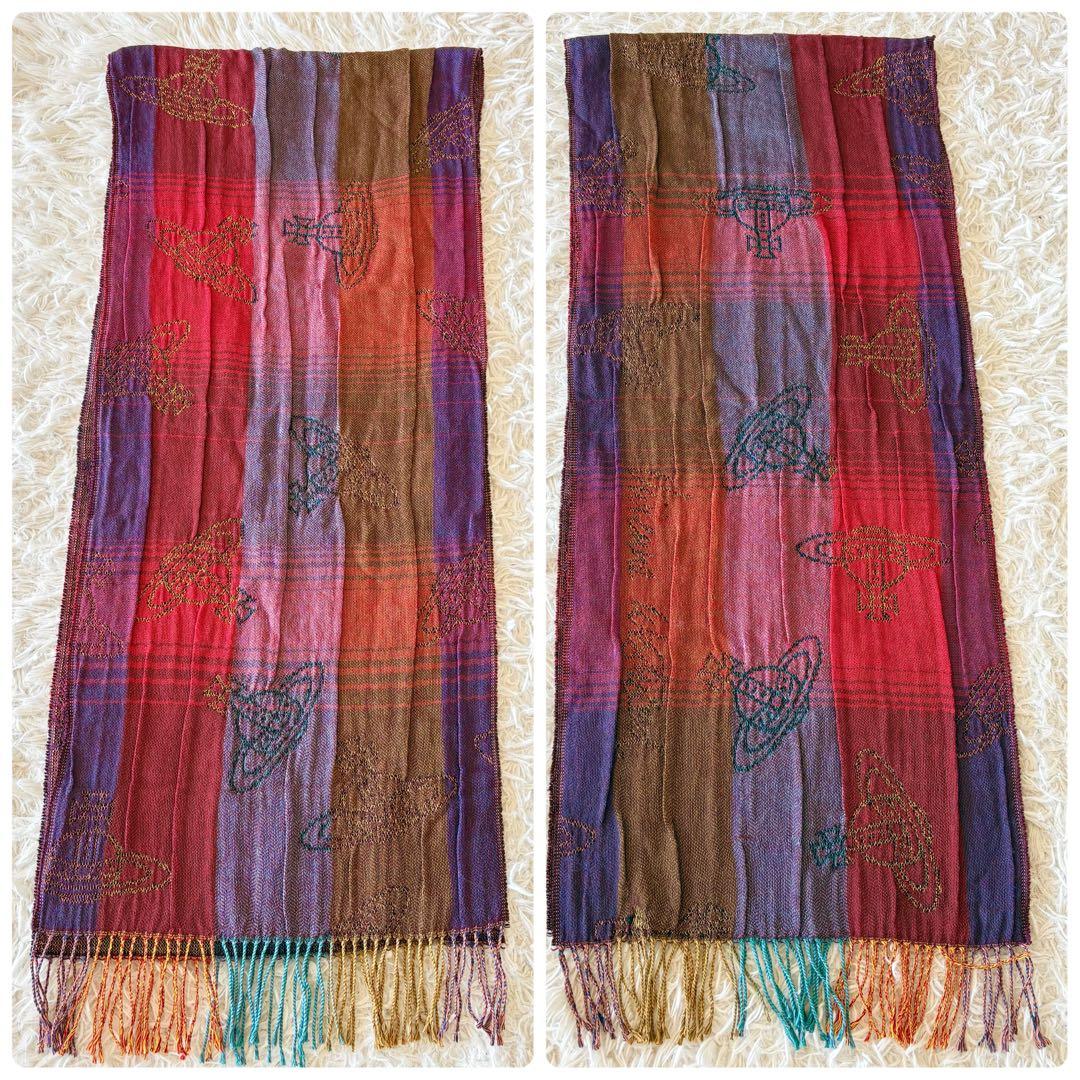 Vivienne Westwood ストール ジャガード オーブ マルチカラー