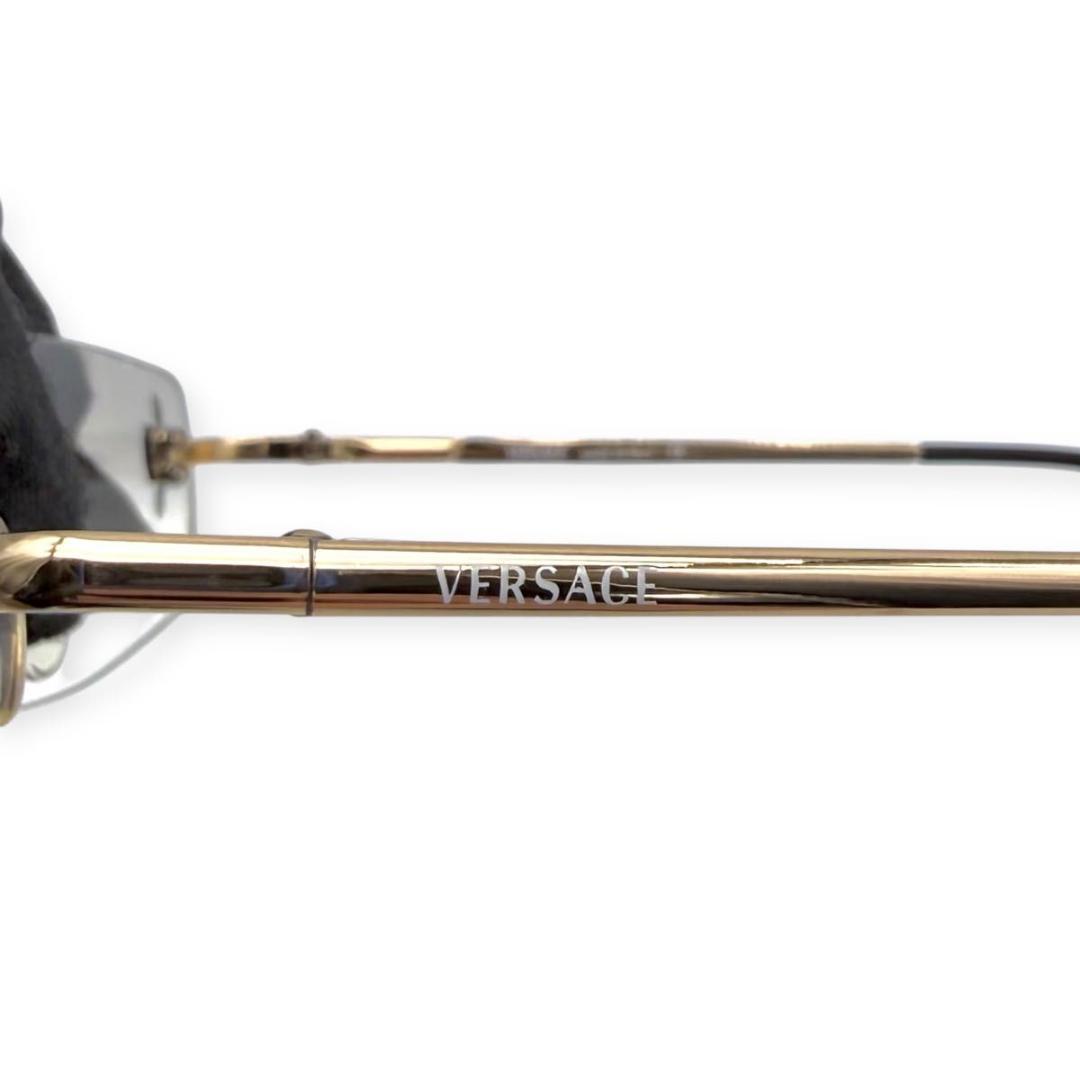 VERSACE ヴェルサーチ　リムレスサングラス　メデューサ　スクエア　ゴールド