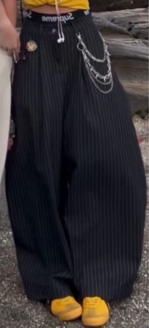 PushPush ストライプパンツ