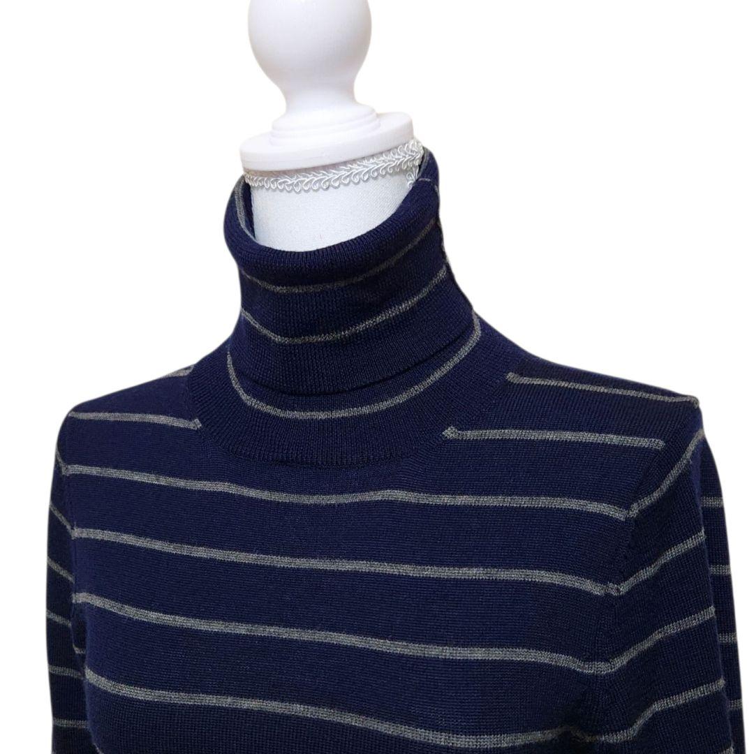 【美品】sacai 変形 ドッキング ニットワンピース ボーダー 日本製 2