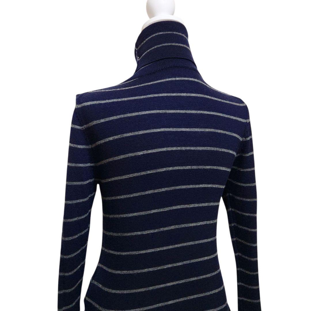 【美品】sacai 変形 ドッキング ニットワンピース ボーダー 日本製 2