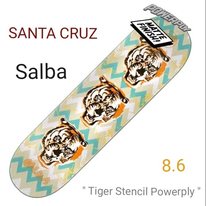 希少 レア✨ SANTA CRUZ サルバ Salbaモデル Tiger 8.6 - メルカリ