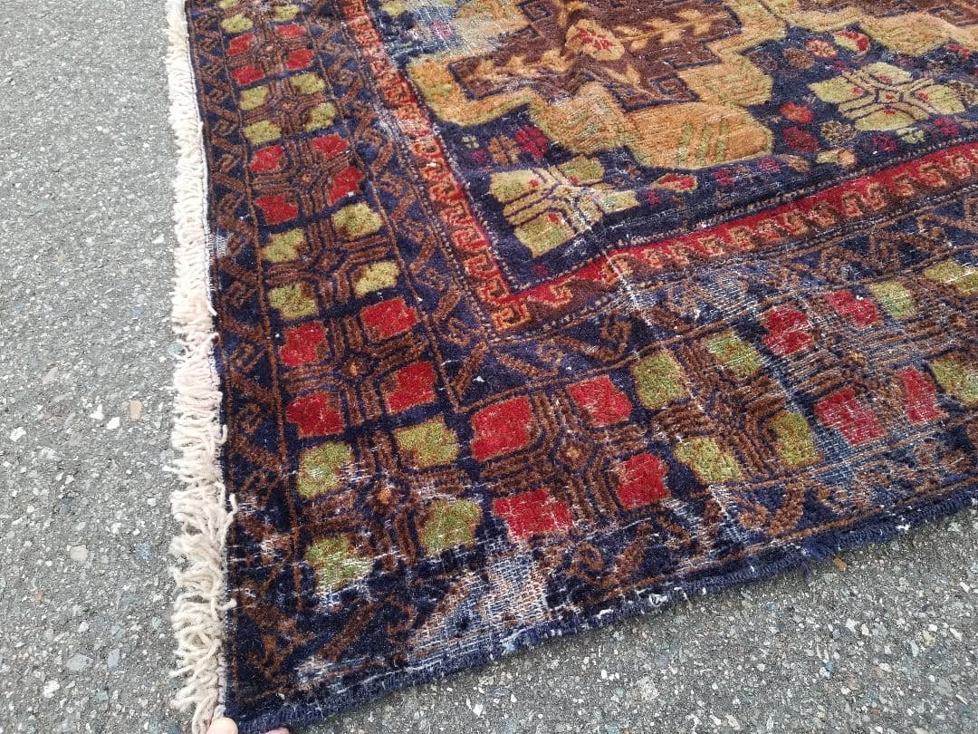 トライバルラグ　アフガニスタン　アフガンラグ　アンティーク