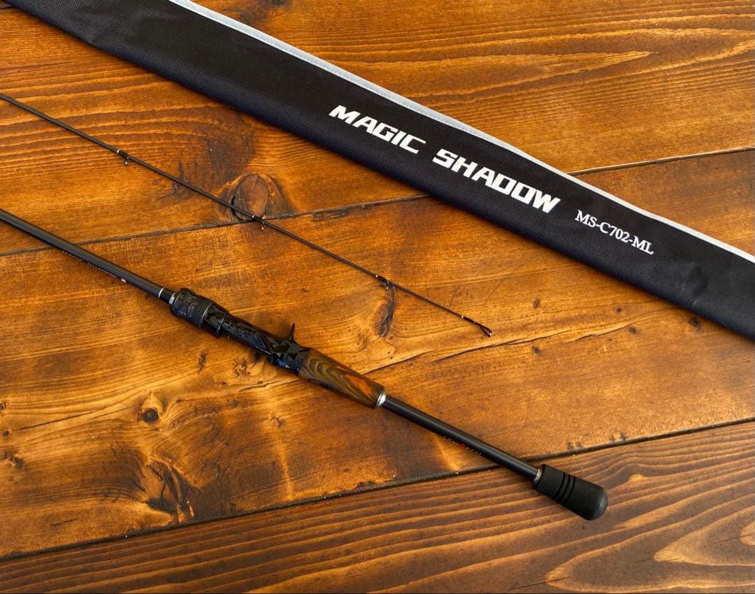 ベイトロッド C702ML バスロッド バス釣り トラウト ウッドグリップ
