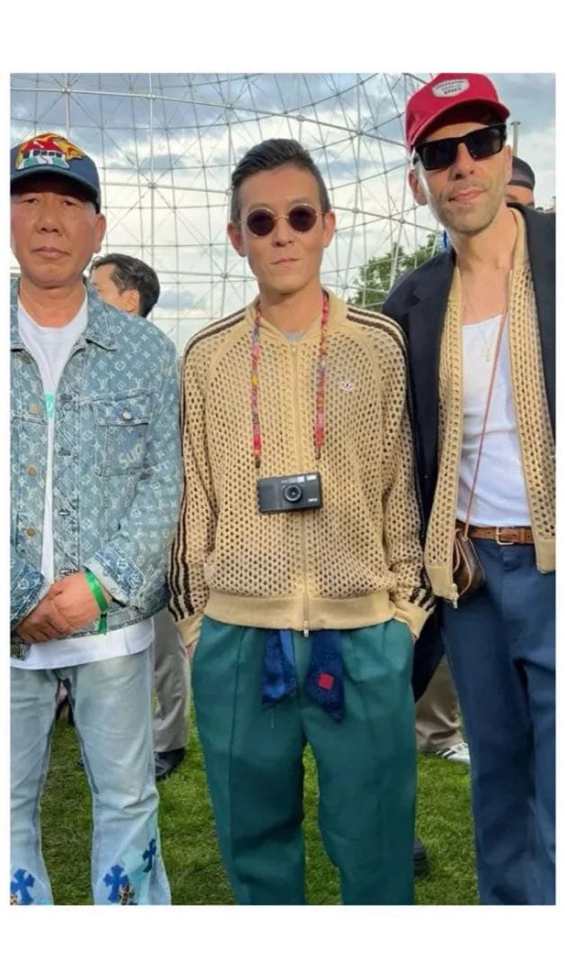 アディダス x clot メッシュジャージ セットアップ ベージュ XL