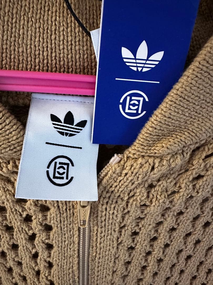 アディダス x clot メッシュジャージ セットアップ ベージュ XL