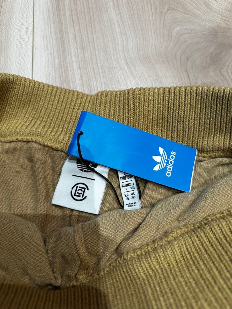 アディダス x clot メッシュジャージ セットアップ ベージュ XL