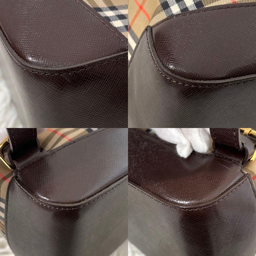 【美品】 バーバリー リュック ノバチェック ゴールド 金具 シャドウホース