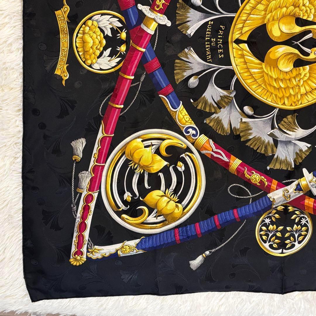 美品　エルメス HERMES カレ90 スカーフ Daimyo 日本モチーフ