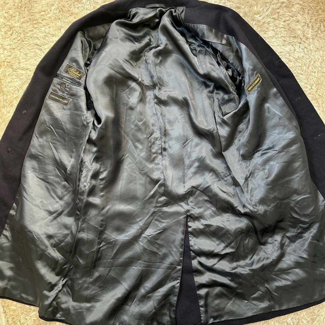 美品【トゥモローランド】カシミヤ混チェスターコート ヘリンボーンイタリア製 L