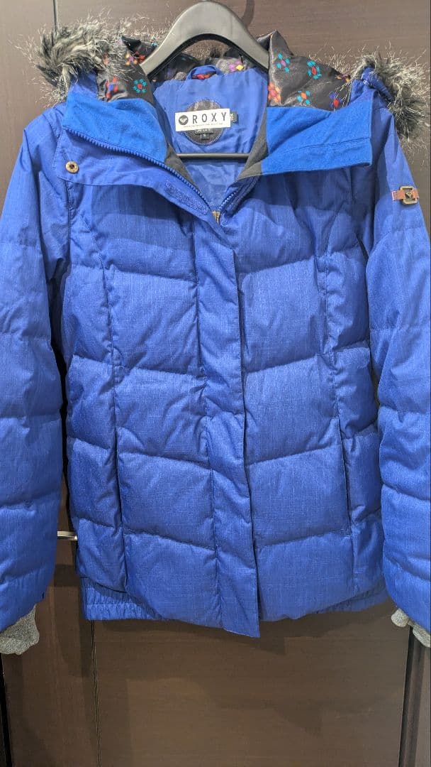 新品　ROXY ダウンスノーボード　ジャケット 青