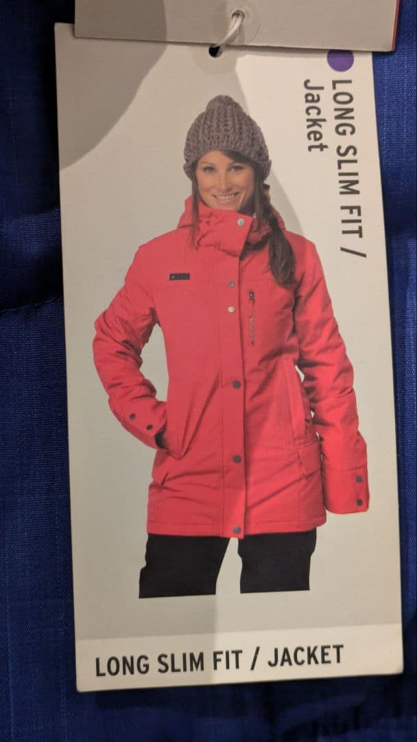 新品　ROXY ダウンスノーボード　ジャケット 青