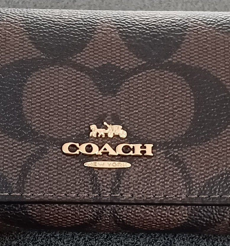 COACH/コーチ　ファイブ リング キー ケース・シグネチャー キャンバス