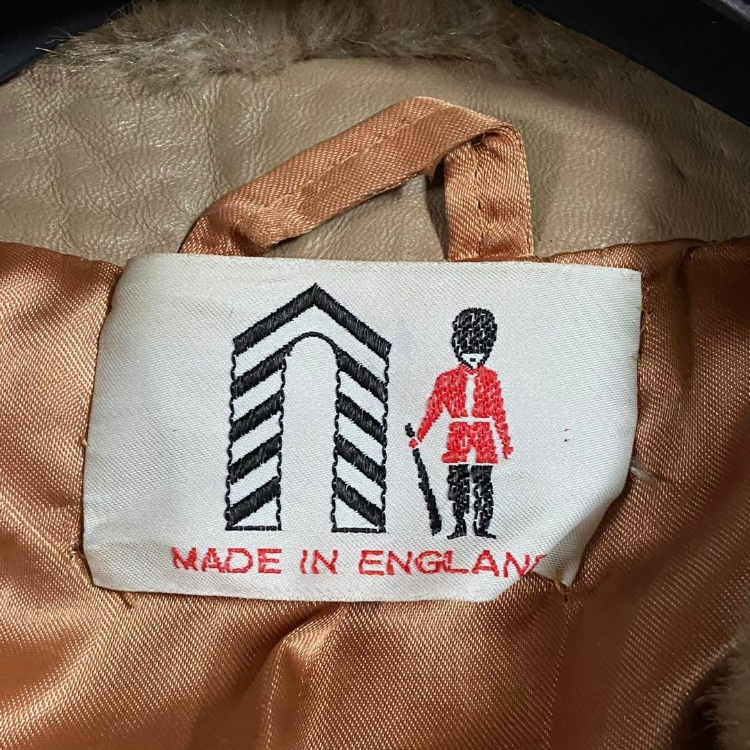 リアルレザー ファー コート 腰紐 ベージュ S相当