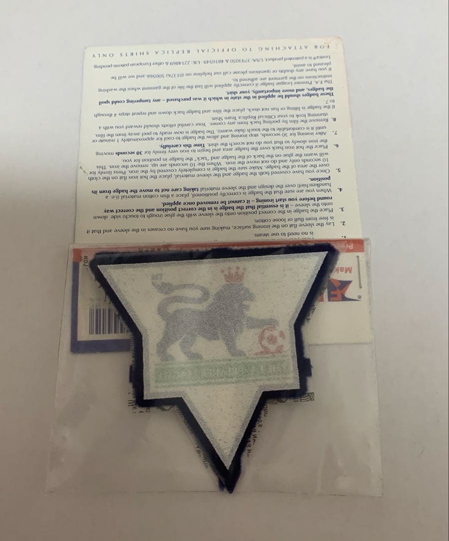 S*1様 サッカー　プレミアリーグ　ユニフォーム　パッチ