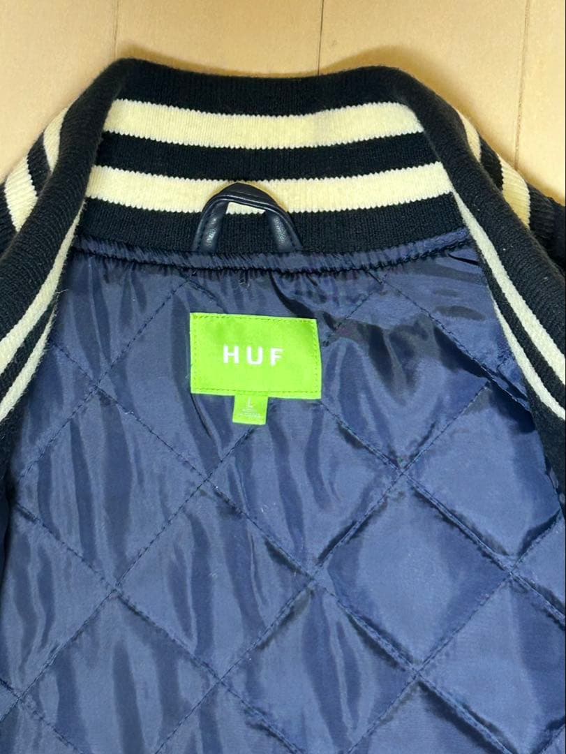 HUF 20周年 スタジャン フルデコスタジャン 刺繍 メンズ