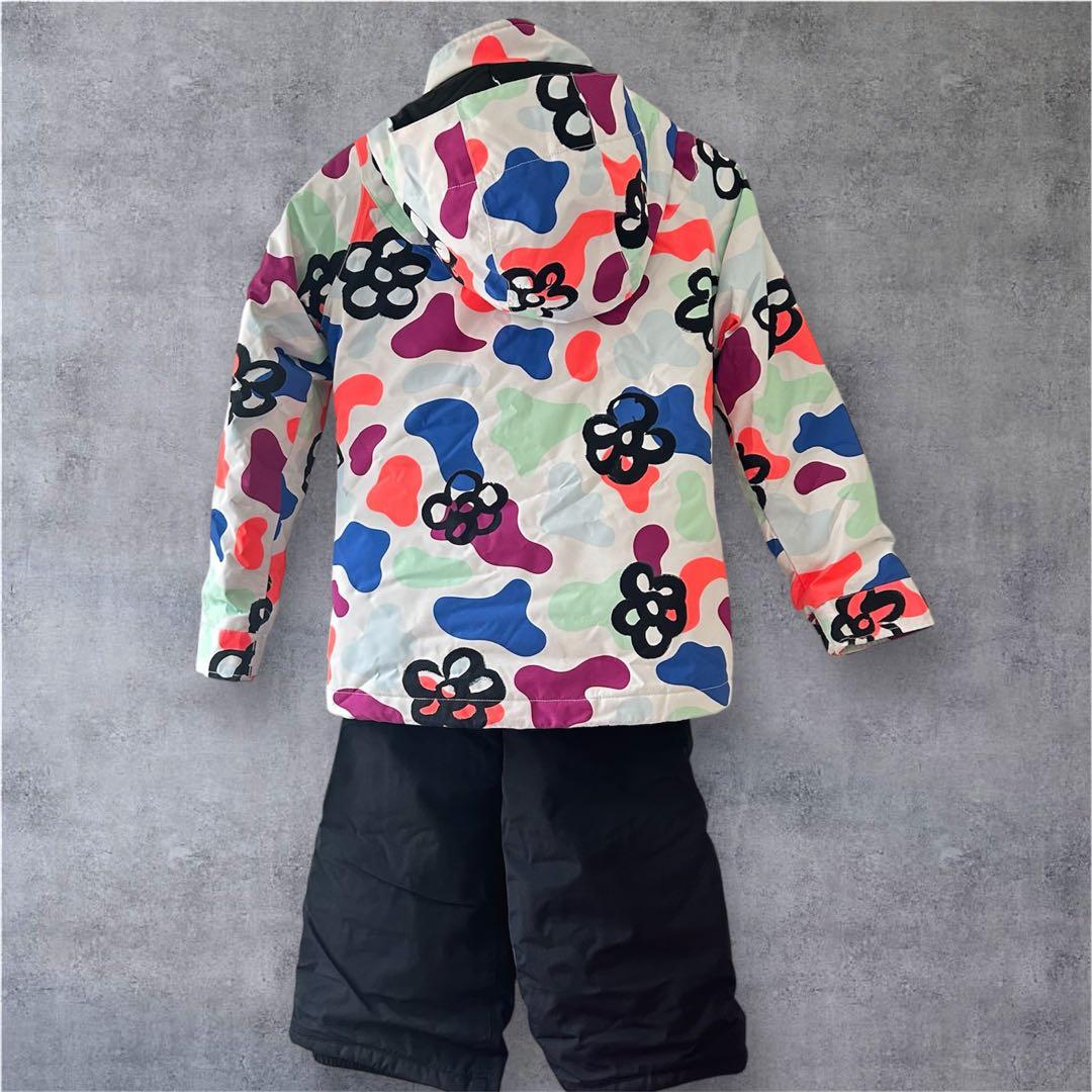 キッズ BURTON スノーウェア上下セット 130 S 花柄 撥水 防寒 - メルカリ