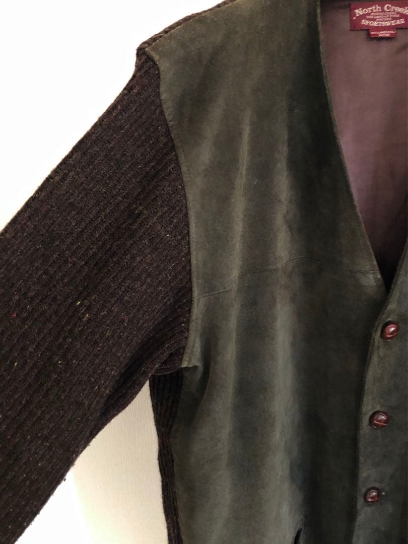 ヴィンテージ 古着 North Creek lambswool leather - メルカリ