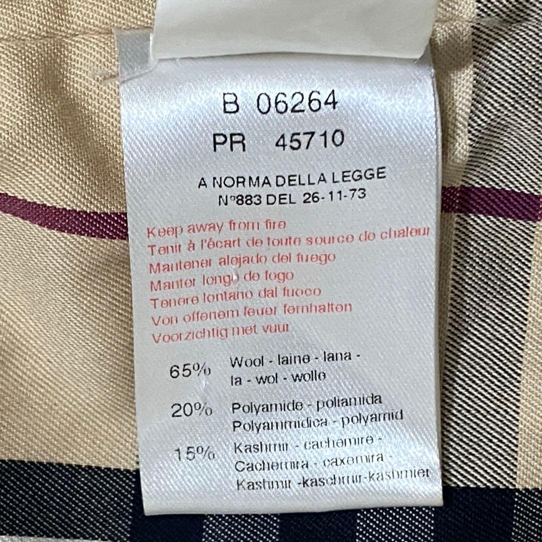 バーバリー　チルドレン ダッフルコート ピンク ノバチェック　カシミヤ混　100