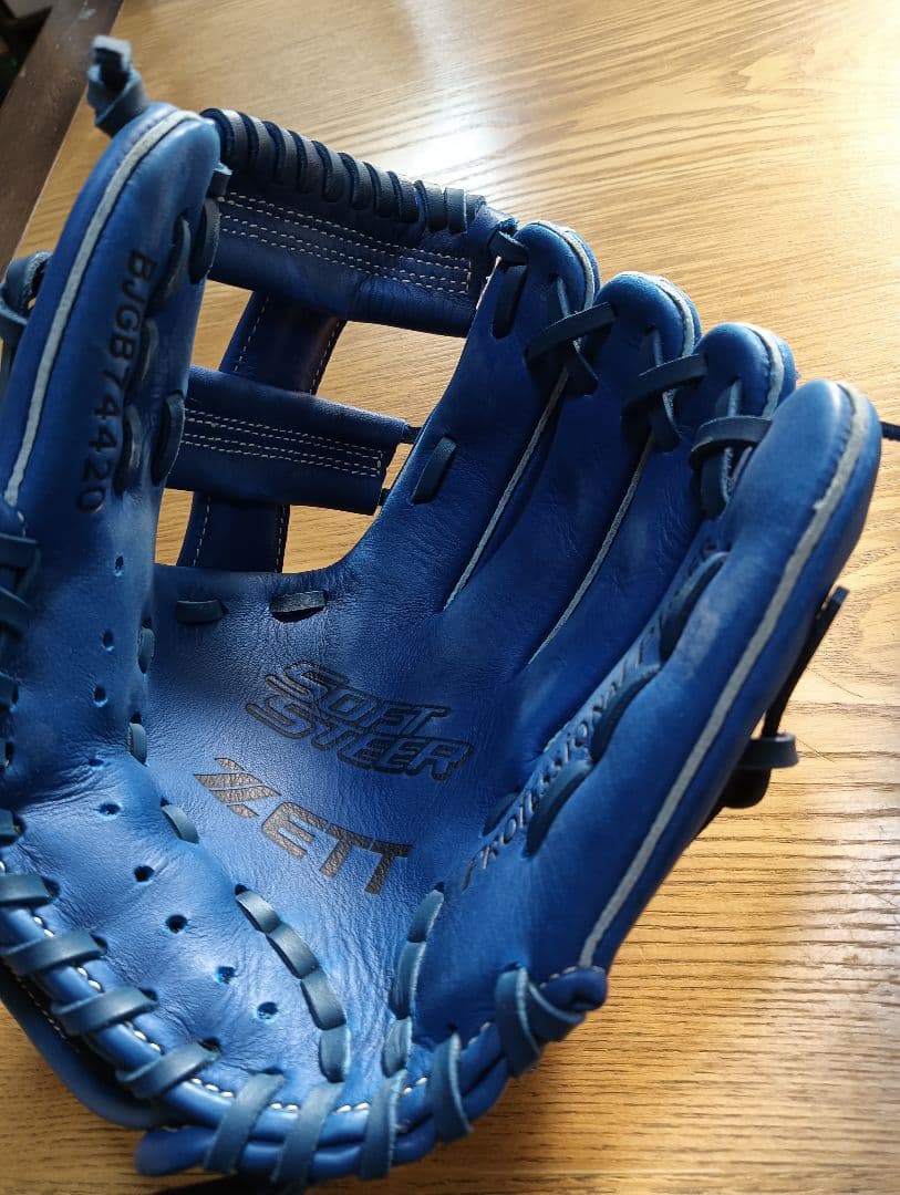 ZETT ソフトシューター 青 Sサイズ 軟式 グローブ 少年用 低学年