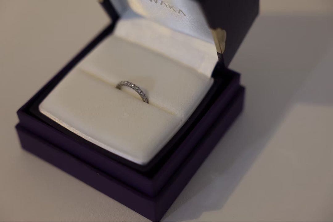 NIWAKA 俄】久遠 KUON ハーフエタニティリング Pt950 - メルカリ