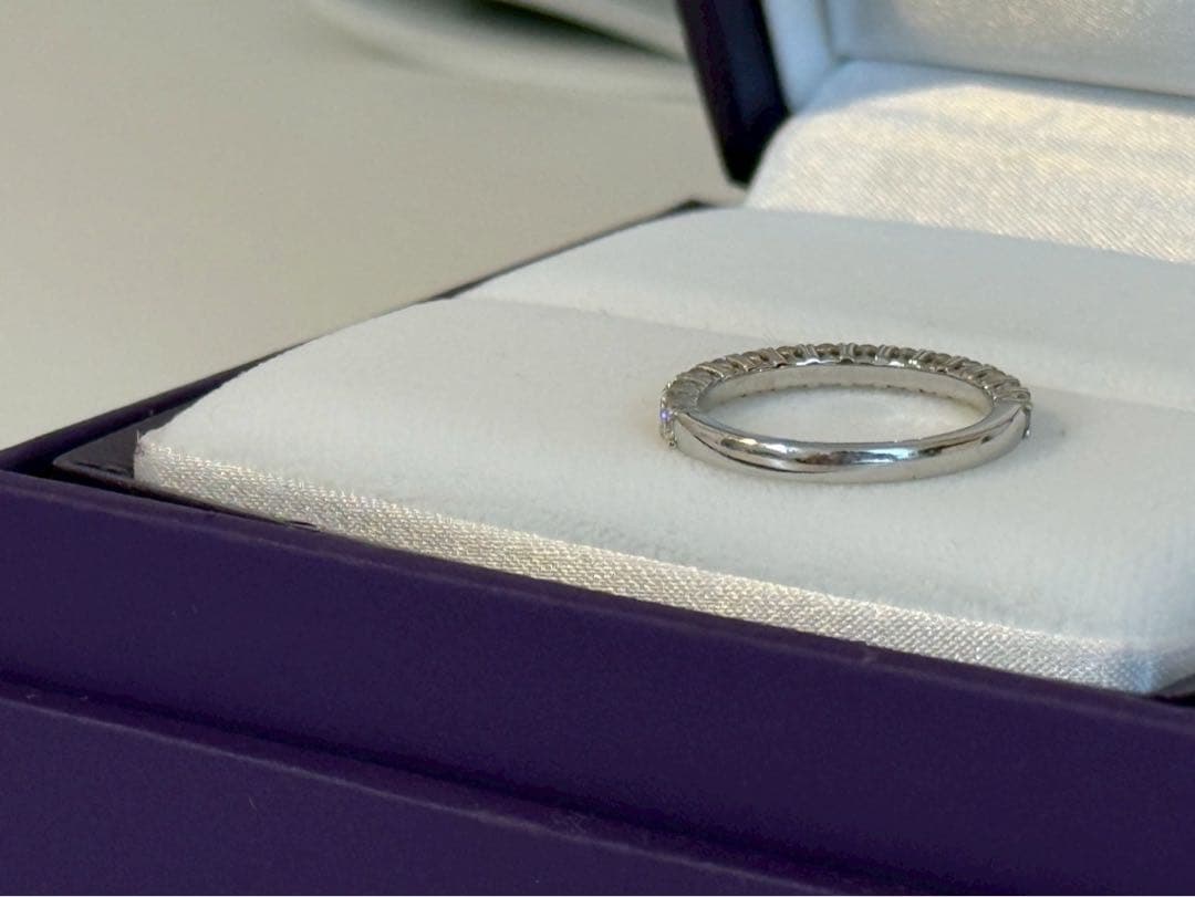 NIWAKA 俄】久遠 KUON ハーフエタニティリング Pt950 - メルカリ