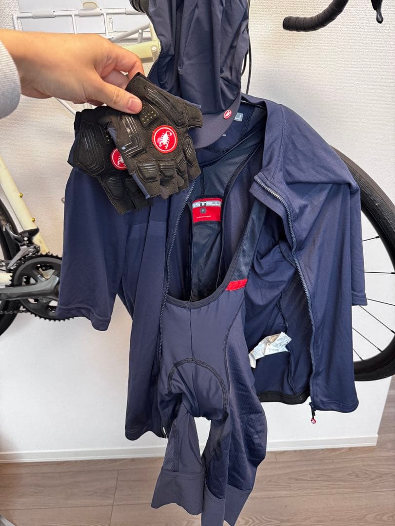 【ミンチェン】Castelli サイクルジャージ ビブショーツ