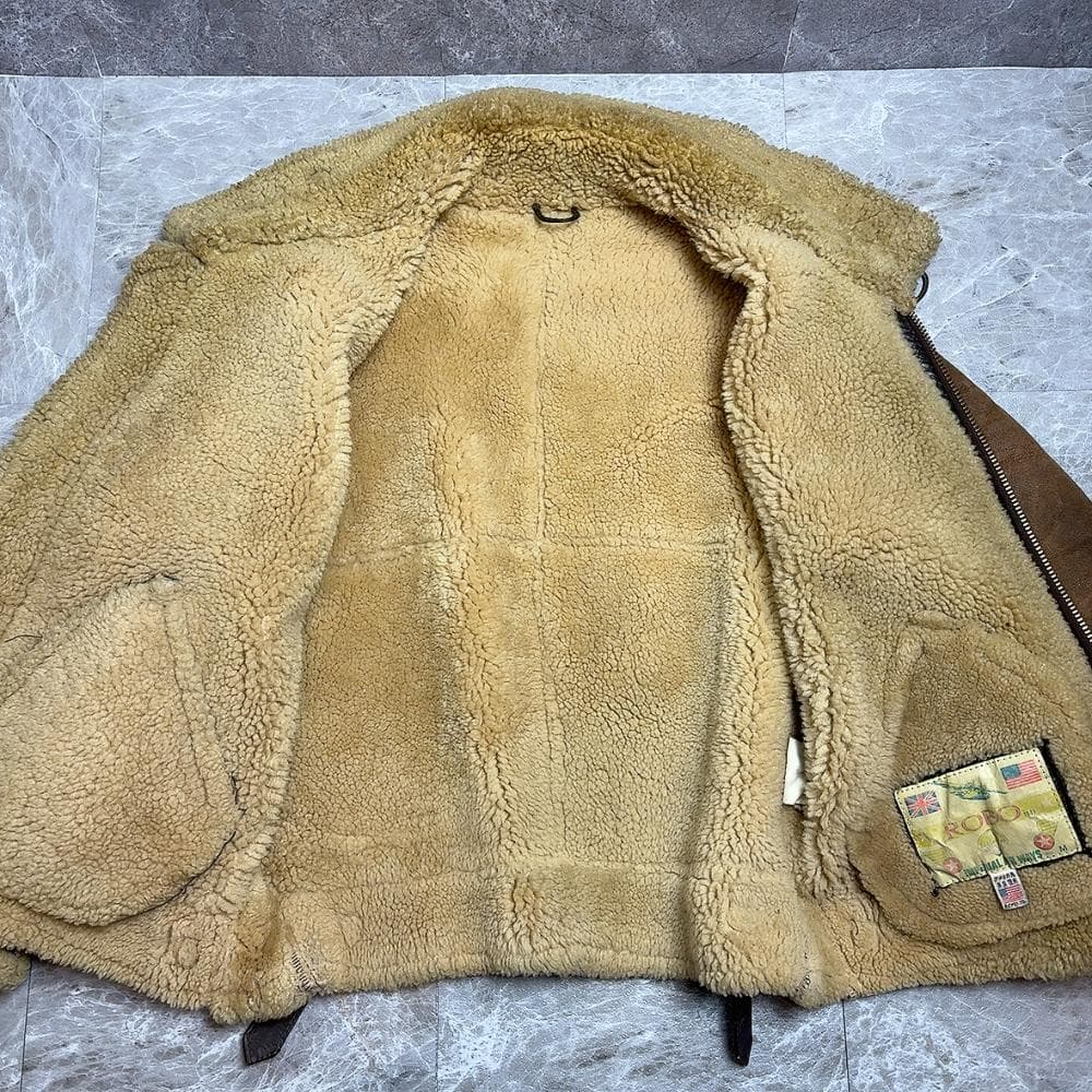 名作 80s B-3 Flight Jacket M ムートンジャケット ボア