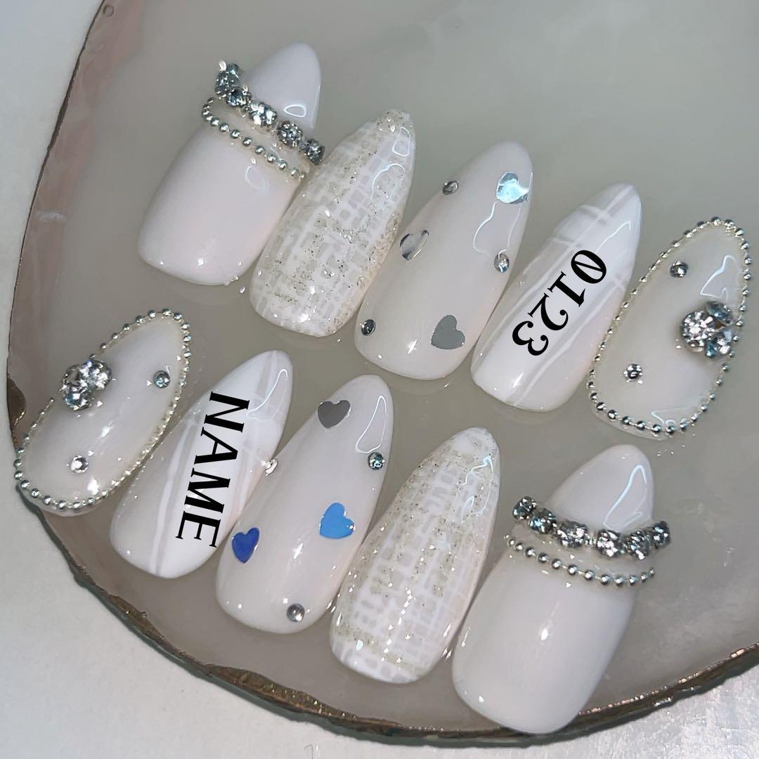 104.ネイルチップ オーダー 推し活 量産型 かわいい お名前 ひらがな